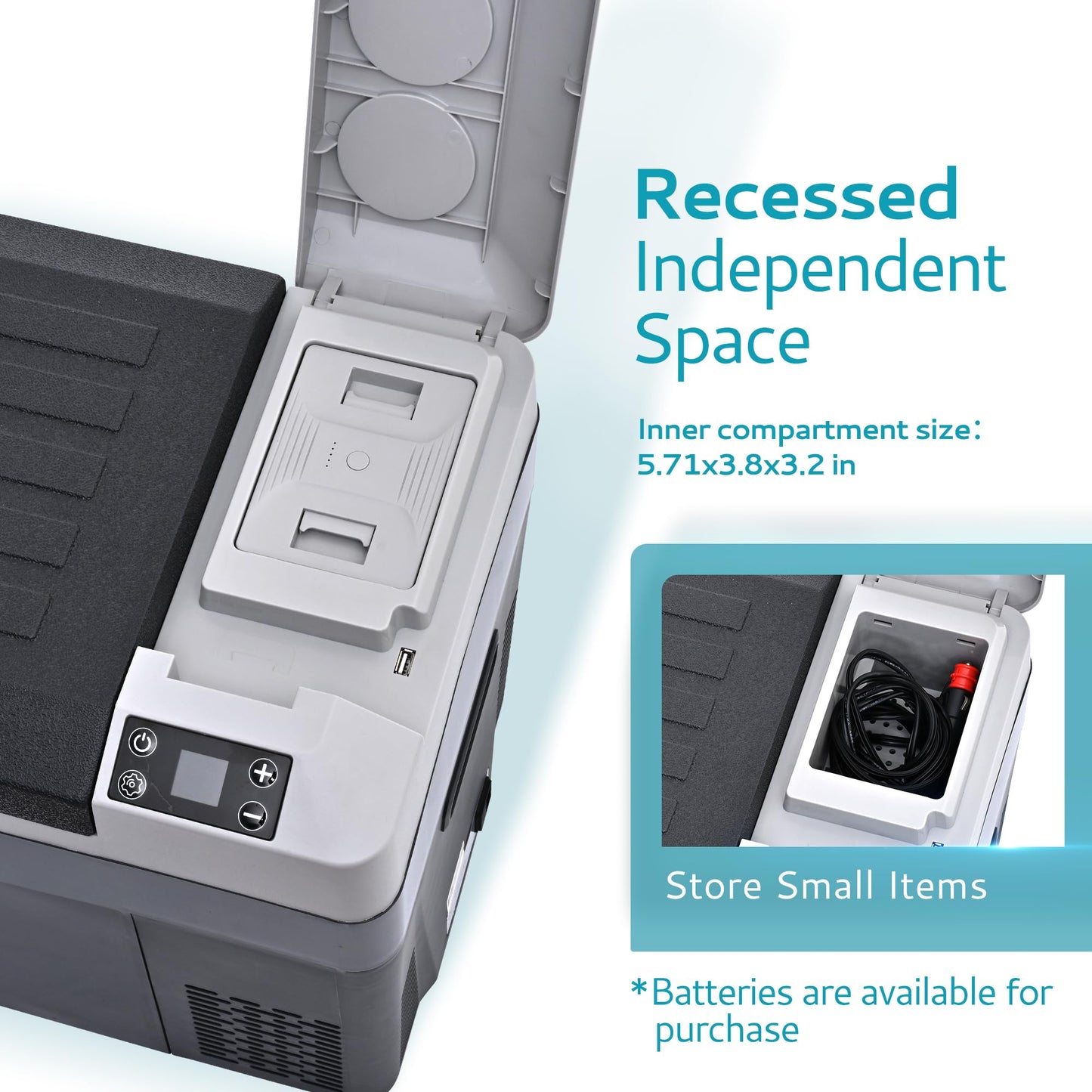 EUHOMY 12 Volt Refrigerator, 32QT(30L) Electric Cooler, Car Fridge APP Control, Car Refrigerator 12/24V DC 110-240V AC, Portable Freezer Usable Battery for Camping, Travel, Truck, Outdoor - CookCave