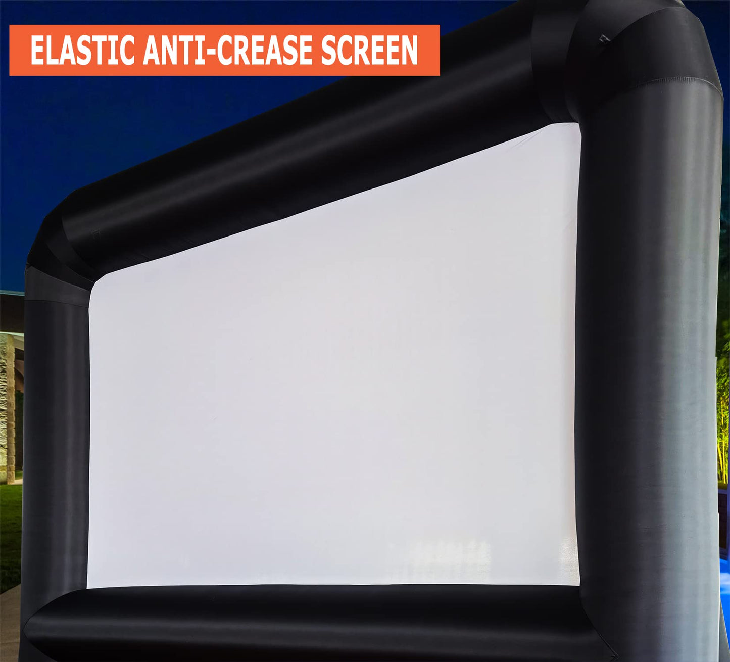 HuaKastro 16 FT Outdoor Inflatable Projector Screen – One-Piece Design, Easy Setup Blow-Up Screen with Quiet Fan, Perfect for Backyard Movie Nights & Events (Stable Base) - CookCave