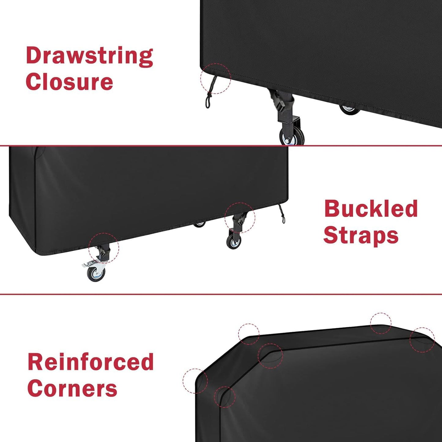 iCOVER 36 inch Griddle Cover for Blackstone, Waterproof Lightweight Polyester Barbecue Cover Flat Top Gas Grill Cover for Blackstone 36" Griddle Cooking Station for Camp Chef - CookCave