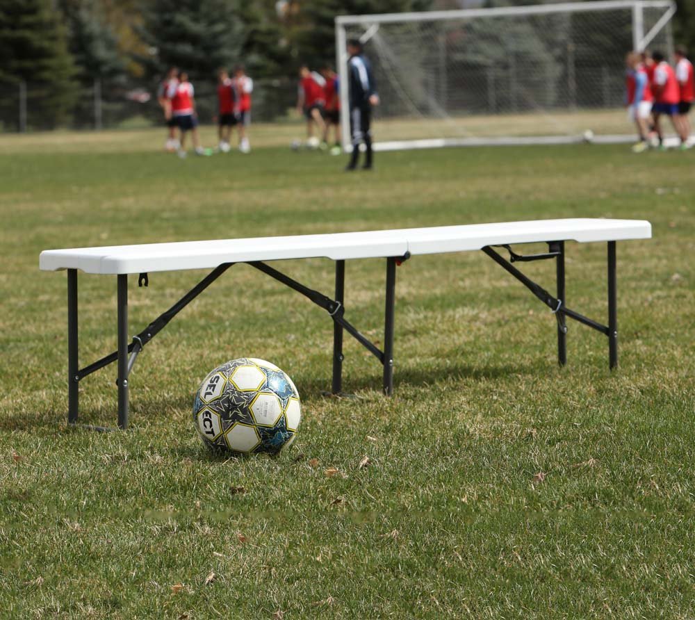 Lifetime 80305 Portable Folding Bench, White - CookCave