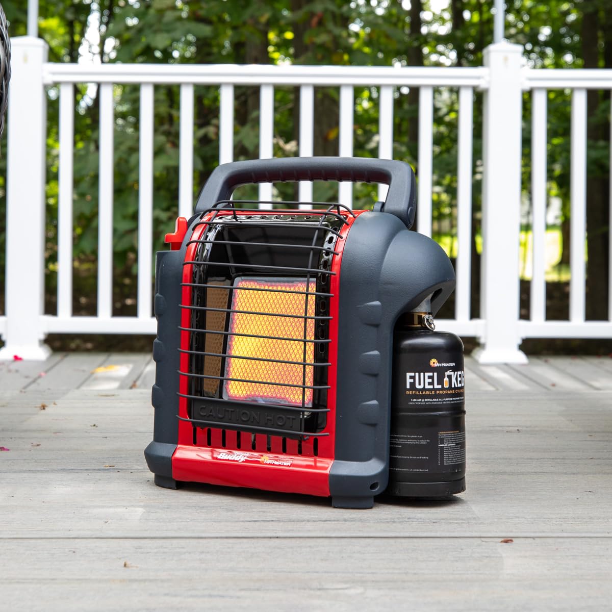 Mr. Heater Portable Buddy Heater MH9BX 4,000-9,000 BTU Indoor-Safe Propane Radiant Heater For Campers, Workshops, Job Sites, Patios & More - Red, Black - CookCave