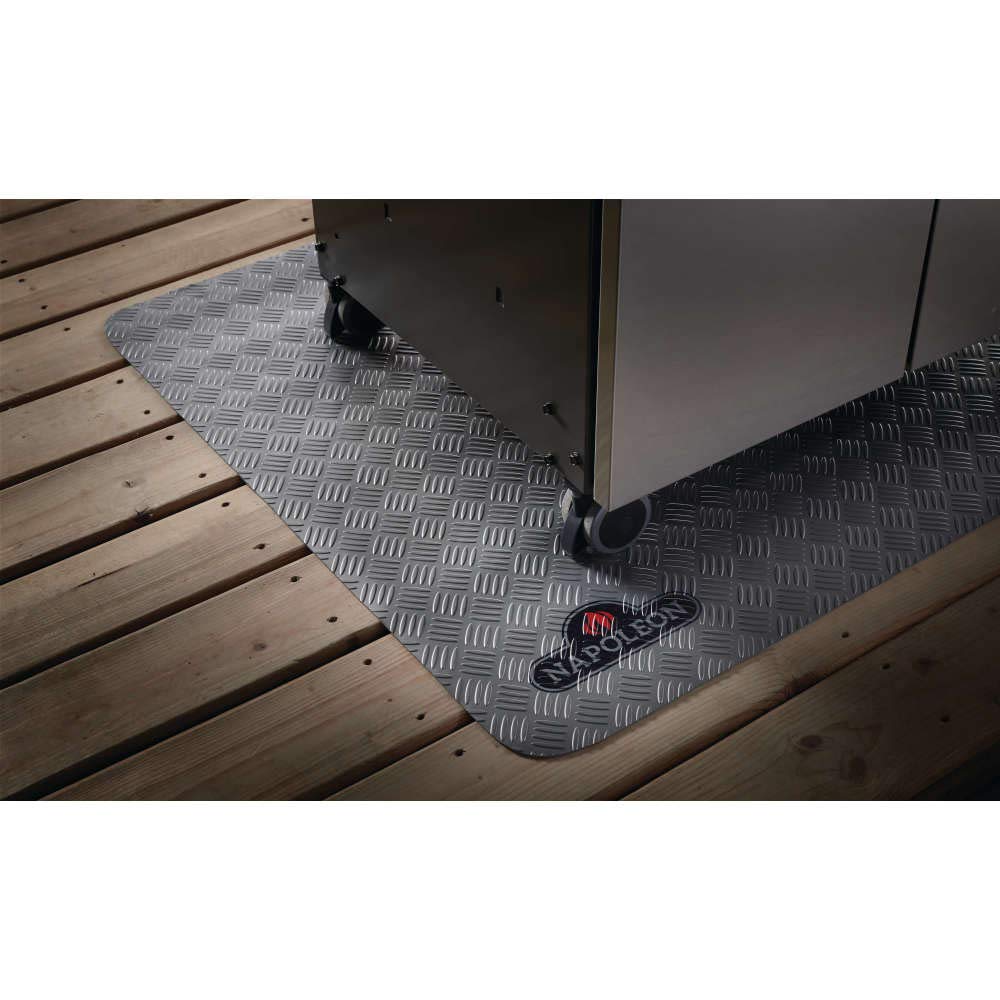 Napoleon BBQ Grill Accessory, Grill Mat for Large Grills, 90-inch x 35-inch, 228.6 cm x 88.9 cm, Heat & Flame Resistant, Protect Deck & Patios From Grease, Oil, Debris Under The BBQ Grill - CookCave