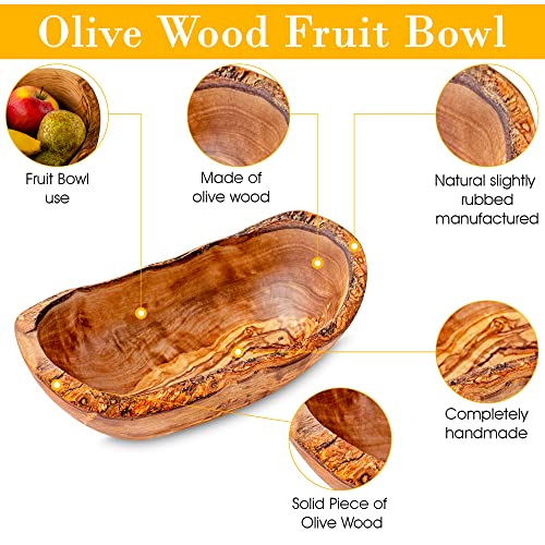 OLIVANERA olive wood rustic dipping bowl 5,5 * 3 * 3 inch,decorative wooden bowl, small wooden bowl, Handcrafted mixing Bowls for Serving Nuts Desserts Fruits, and Accent Decor Gifts for Any Occasion - CookCave