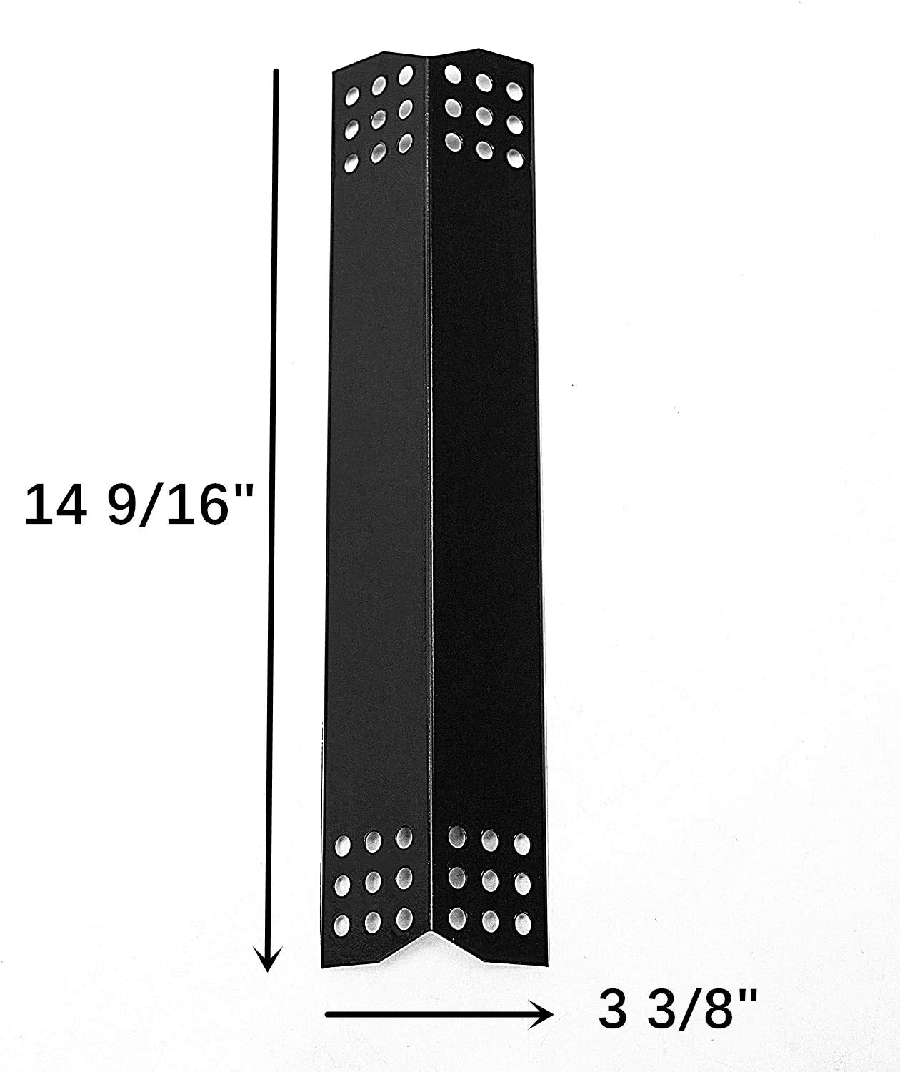 Replace parts Porcelain Steel Heat Plate, Replacement for Grill Master 720-0697, 720-0737, Nexgrill 720-0830H, 720-0783E Gas Grill Models (Porcelain Steel -4pcs) - CookCave