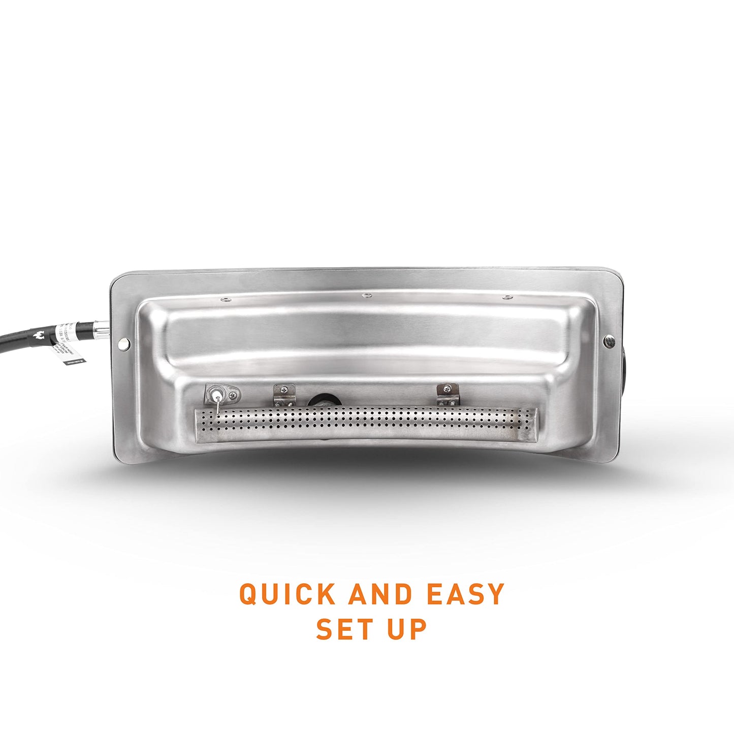 Solo Stove Gas Burner for Pi Pizza Oven | Propane Burner for Outdoor Cooking, Accessory for Solo Stove Pi Outdoor Pizza Oven, Stainless Steel, L: 15.5in x W: 6.75in x H: 5.875in, 5.2lbs - CookCave