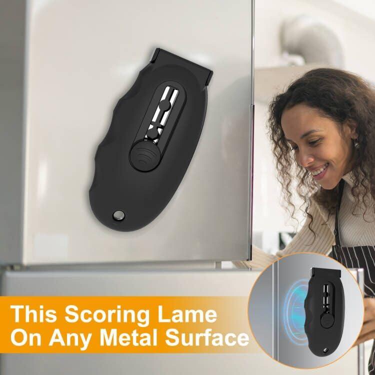 Ansbell Magnetic Bread Lame Dough Scoring Tool - Extractable Sourdough scoring tool for Homemade Sourdough Bread Make, Must Baking Tool for Bread Baking Making Tools Supplies Accessories - CookCave