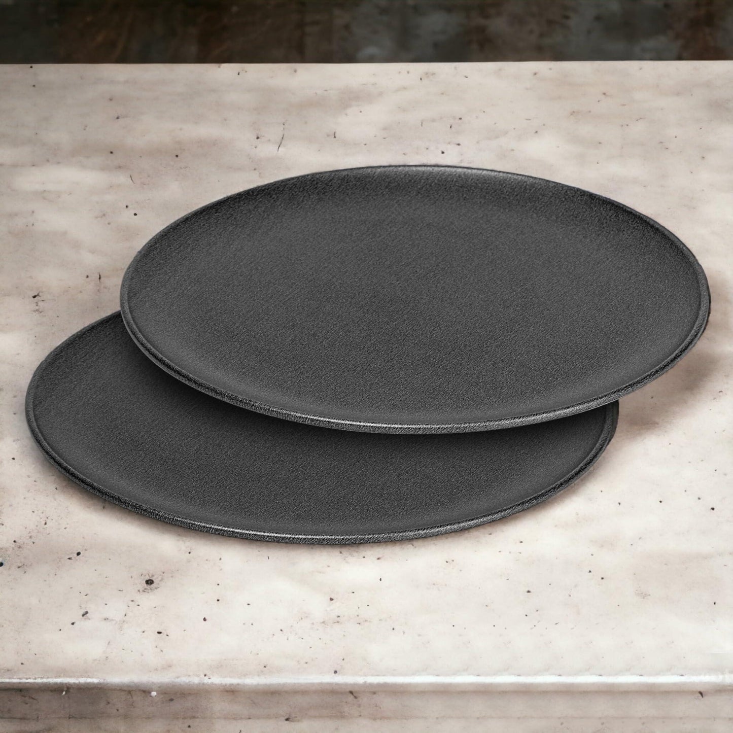 G&S Metal Products Companu ProBake Set of Two Teflon Xtra Nonstick 12-inch Pizza Pans, Dark Gray, PB245-AZ - CookCave
