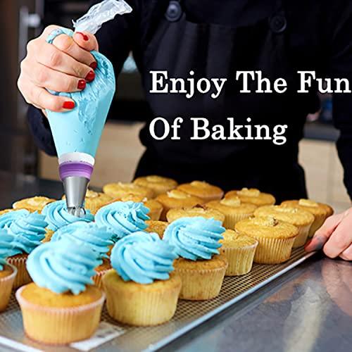 Suuker 3pcs/set Cake Icing Nozzles,Professional Ball Russian Piping Tips Lace Mold Pastry Cake Decorating Tool,Stainless Steel Cream Buttercream Cake DIY Baking Pastry Tools(Silver) - CookCave