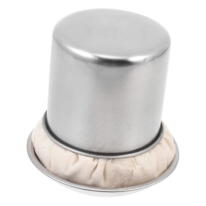 1 Set Pancake Grease Brush Home Oil Mop Household Oil Mop Cooking Oil Brush Restaurant Oil Brush Convenient Oil Mop Bbq Mop Wear-resistant Oil Brush Stainless Steel Spatula Cloth - CookCave