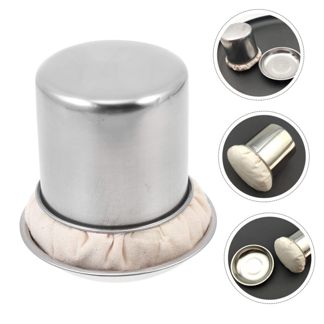 1 Set Pancake Grease Brush Home Oil Mop Household Oil Mop Cooking Oil Brush Restaurant Oil Brush Convenient Oil Mop Bbq Mop Wear-resistant Oil Brush Stainless Steel Spatula Cloth - CookCave