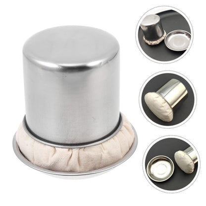 1 Set Pancake Grease Brush Home Oil Mop Household Oil Mop Cooking Oil Brush Restaurant Oil Brush Convenient Oil Mop Bbq Mop Wear-resistant Oil Brush Stainless Steel Spatula Cloth - CookCave