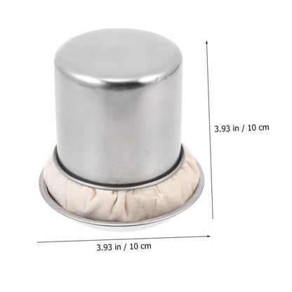 1 Set Pancake Grease Brush Home Oil Mop Household Oil Mop Cooking Oil Brush Restaurant Oil Brush Convenient Oil Mop Bbq Mop Wear-resistant Oil Brush Stainless Steel Spatula Cloth - CookCave