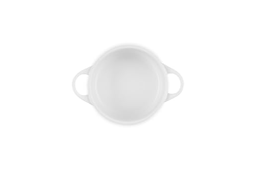 Le Creuset Stoneware Mini Round Cocotte, 14 oz., White