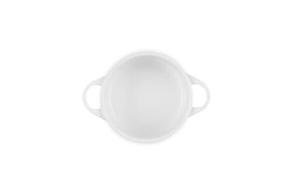 Le Creuset Stoneware Mini Round Cocotte, 14 oz., White