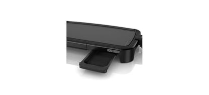BLACK+DECKER 8-Serving Electric Griddle, GD2051B, Non-Stick Cooking Surface, Warming Tray, Removable Drip Tray, Family Sized