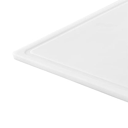 FARBERWARE Extra-Large Plastic Cutting Board, 15x20 Inch Dishwasher-Safe Chopping Board with Juice Groove, Non-Slip Surface, Durable, White