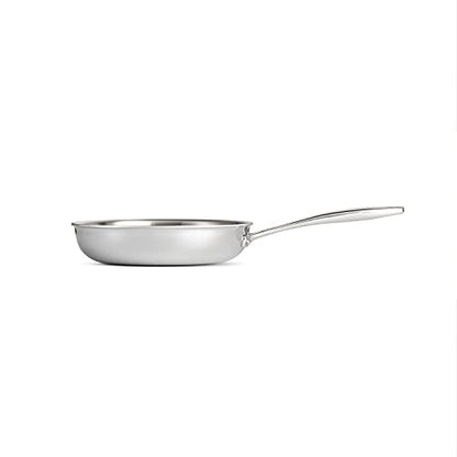 Tramontina Signature Tri-Ply Clad Stainless Steel 8-Inch Small Frying Pan, Induction-Ready Skillet, Dishwasher-Safe, NSF-Certified, Made in Brazil