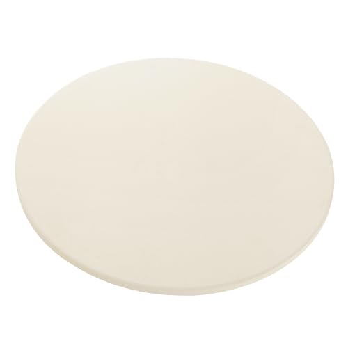 FLYZZA 12.4" Round Pizza Stone, Heavy Duty Cordierite Pizza Pan for Grilling & Pizza Oven, High Temperature Resistant Baking Stone for Pizza, Bread, Meat and More