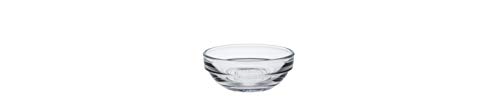 Duralex Made In France Lys Stackable Glass Bowl (Set of 4), 1 oz., 2.3 Inches, Clear