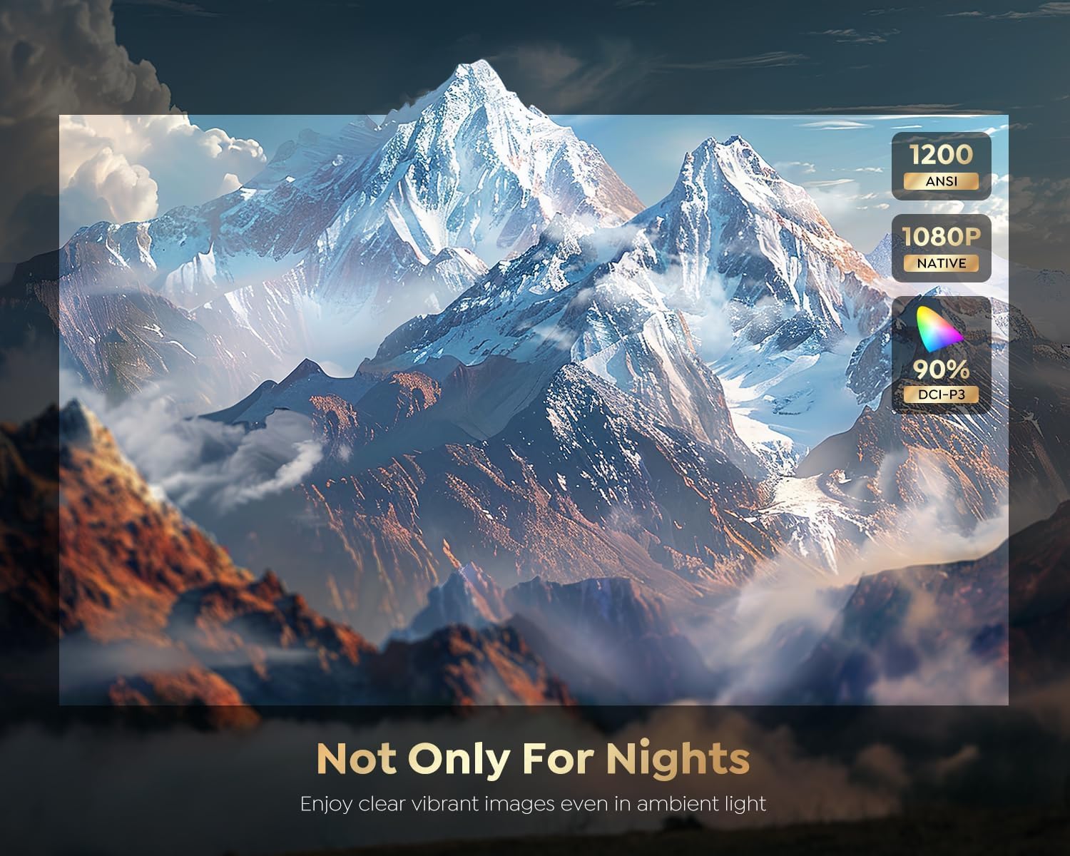 [1200 ANSI/Google TV/Voice Control]Smart Projector with WiFi 6 and Bluetooth, Netflix-Licensed 4K Support, Outdoor Movie Proyector, 1080P Home Ceiling Auto Focus Projector, PUTRIMS K12 Gray - CookCave