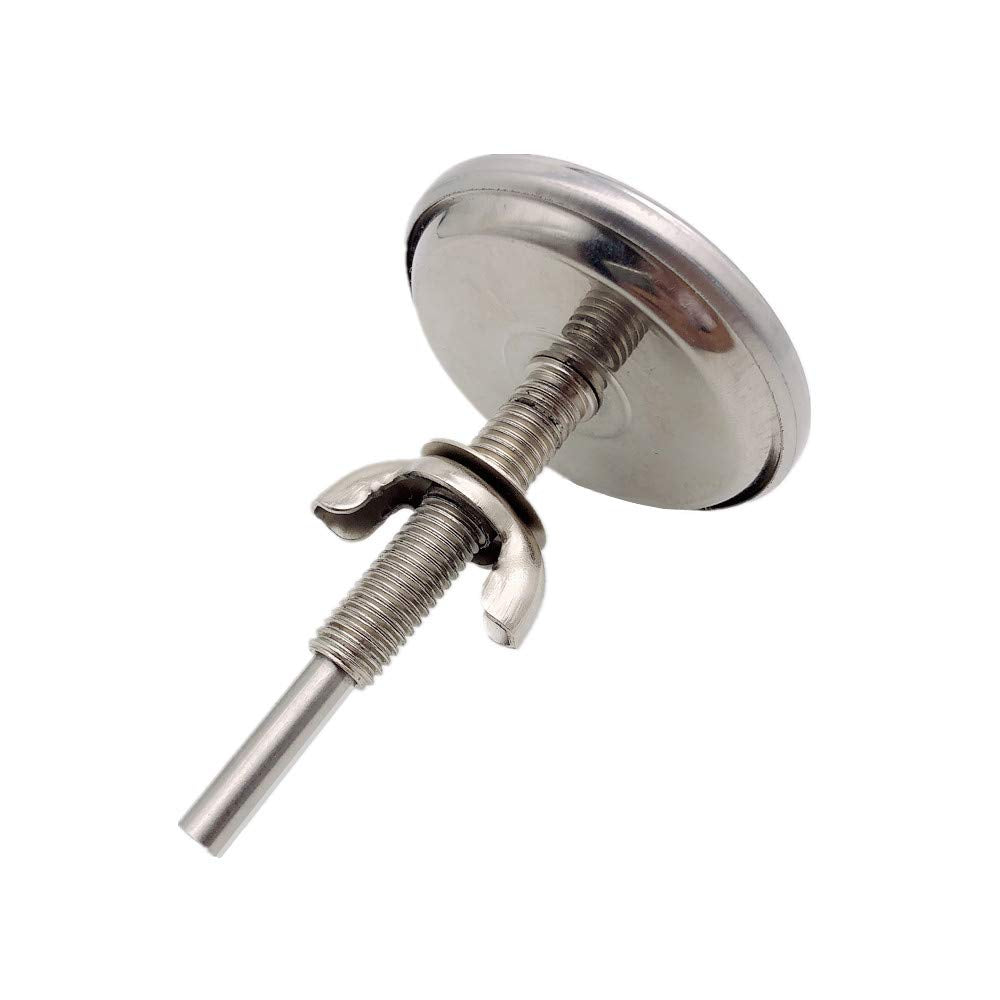 2 Pack BBQ Grill Temperature Gauge, 2-3/8 inch Barbecue Charcoal Smoker Grill Thermometer Gauge BBQ Temp Gauge - CookCave