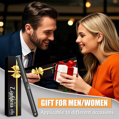 2 Pack Electric Candle Lighters, Windproof Flameless & Double Safety Lock Design, USB Rechargeable Lighter with Extended Handle, Suitable for Candles, BBQ, Camping, Gas Stove, Festivals Gift (Black) - CookCave