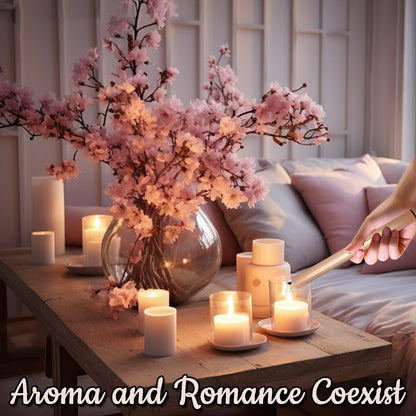 2 PCS Candle Lighter,Windproof Flameless Electric Lighter with LED Power Display ＆ Safety Switch, Upgraded Plasma USB Rechargeable Lighters for Birthday Camping BBQ (Champagne Gold) - CookCave