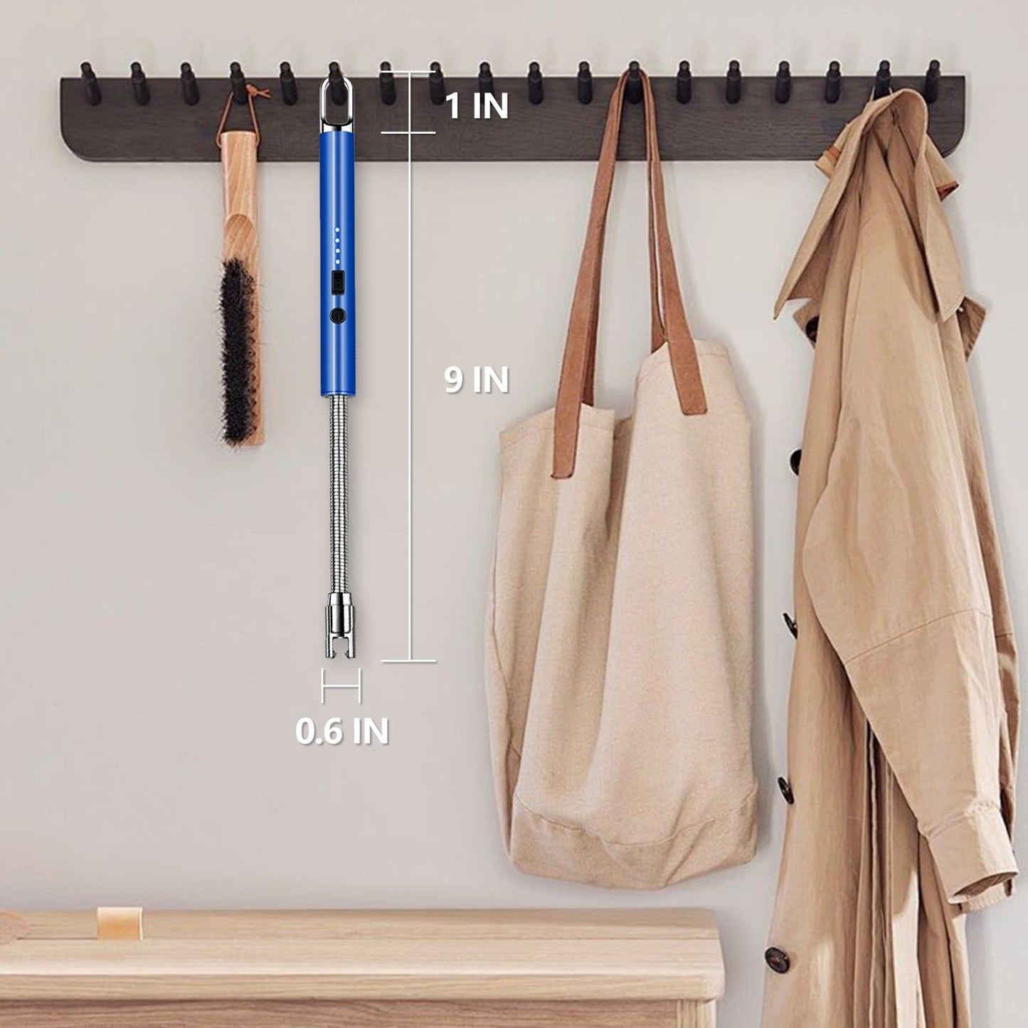 2 PCS Electric Lighter, Candle Lighter Arc Windproof Flame-Less with 360° Flexible Neck & LED Power Display, Type-C Rechargeable for BBQ, Grill, Camping, Fireplace, Stove - CookCave