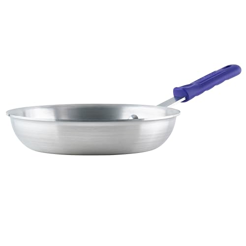 Winco Commercial-Grade Aluminium Fry Pan/Skillet, Natural Finish with Cool Touch Handle, 8"