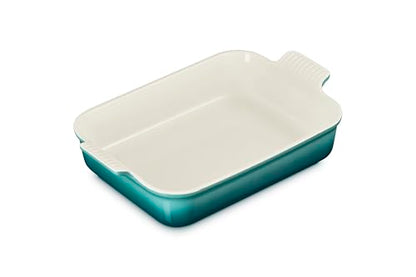 Le Creuset Stoneware Heritage Rectangular Baking Dish, 4 qt., Riviera