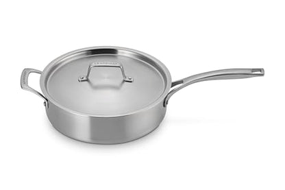 Le Creuset Essential Stainless Steel Saute Pan, 4.5 Qt.