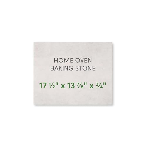 FibraMent-D Premium 17-1/2" x 13-7/8" x 3/4" Rectangle Pizza Stone, Perfect for Home Ovens - Commercial Grade Delivering Superior Heat Retention and Even Cooking - Ranked 'BEST OVERALL PIZZA STONE'