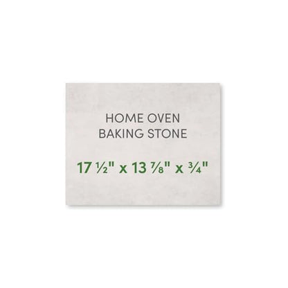 FibraMent-D Premium 17-1/2" x 13-7/8" x 3/4" Rectangle Pizza Stone, Perfect for Home Ovens - Commercial Grade Delivering Superior Heat Retention and Even Cooking - Ranked 'BEST OVERALL PIZZA STONE'
