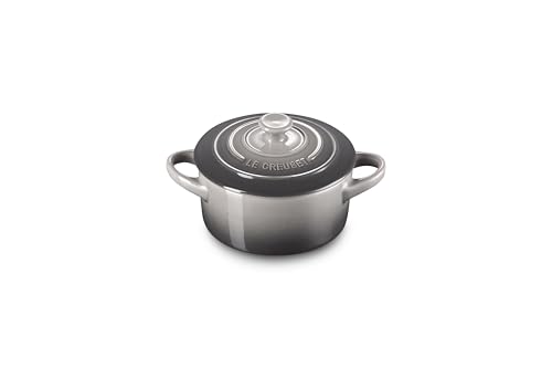 Le Creuset Stoneware Mini Round Cocotte, 8 oz., Oyster