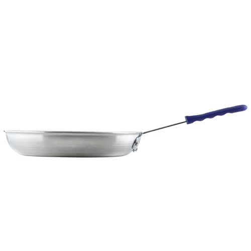 Winco Commercial-Grade Aluminium Fry Pan/Skillet, Natural Finish with Cool Touch Handle, 14"