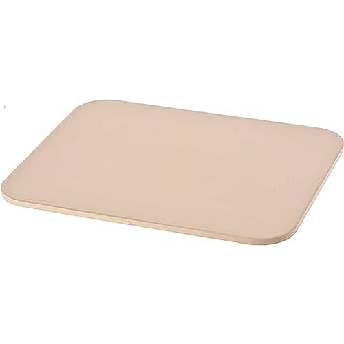 American Metalcraft Ceramic Pizza Stone, 15" L x 12" W x 3⁄8" H,Cream