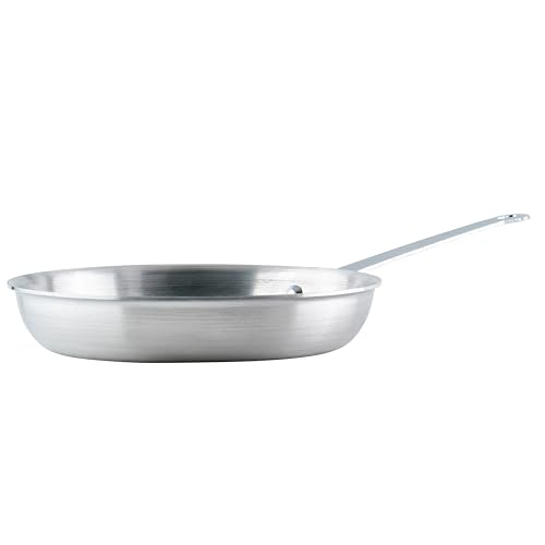 Winco Commercial-Grade Aluminium Fry Pan/Skillet, Natural Finish, 10"