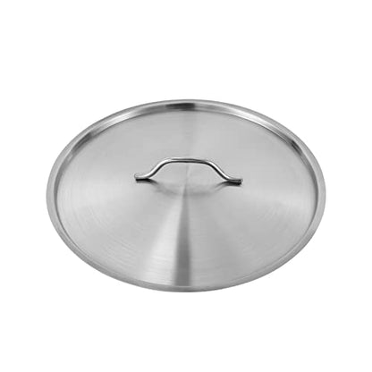 FONSOLUM 11Qt Stainless Steel Brazier Pan with Lid, Commercial Stock Pot Braisers Saute Pan with Handles, All-purpose Cookware for Boiling Stewing Frying and Casserole, Dishwasher & Microwave Safe