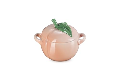 Le Creuset Stoneware Peach Mini Cocotte, 19 oz., Peche