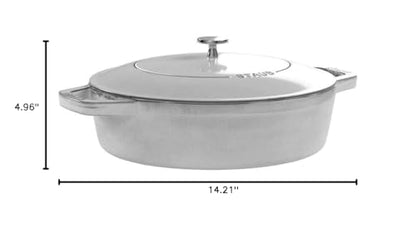 STAUB Cast Iron Chistera, Graphite-Grey, 28 cm