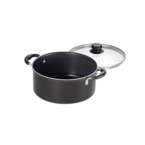 Tramontina Primaware 15-Piece Non Stick Cookware Set with Lids and Utensils, Aluminum Nonstick Pots and Pans Kitchen Set (Storm)