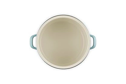 Le Creuset Enamel on Steel Traditional Stockpot, 12 qt., Sea Salt with Stainless Steel Knob