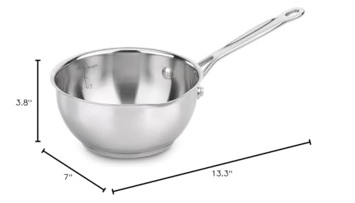 Chef's Classic Stainless Steel 1-qt. Open Pour Saucier