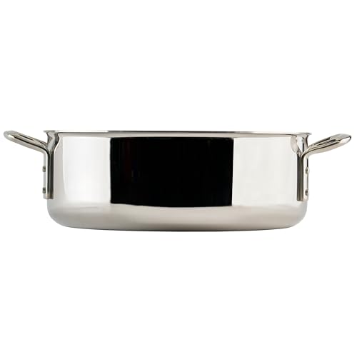 WINCO Tri-Ply Brazier, 12-quart, Silver