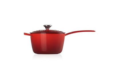 Le Creuset Enameled Cast Iron Signature Saucepan, 2.25 qt., Cerise