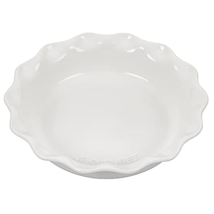 Le Creuset Stoneware 9" Heritage Pie Dish, White