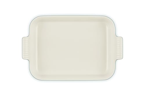 Le Creuset Stoneware Heritage Rectangular Baking Dish, 4 qt., Riviera