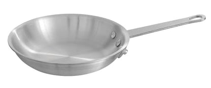 Central Exclusive Keystone 31H-016 Aluminum Fry Pan, 12" Diam., Natural Finish