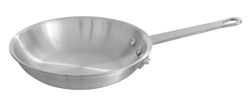 Central Exclusive Keystone 31H-016 Aluminum Fry Pan, 12" Diam., Natural Finish