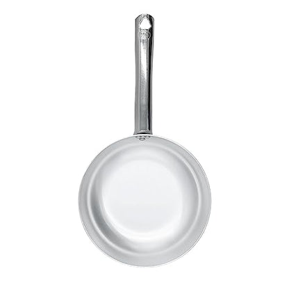 Pentole Agnelli ALMA111B18 High Skipping Frying Pan, Professional Aluminum, Silver, 18 cm